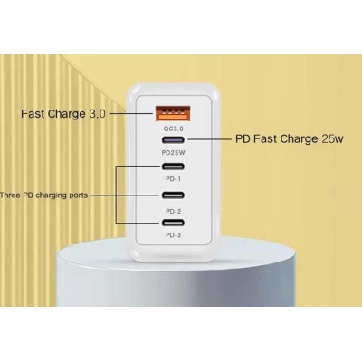 Incarcator USB de priza 120W cu 5 porturi Super Fast Charge A506 3
