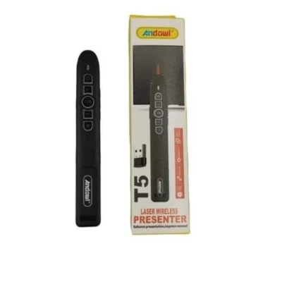 Indicator Laser T5 Wireless pentru prezentari inteligent receptor USB distanta control 20m