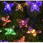 Instalatie 1500-11 Solara 50 LED - FLUTURI Crystal, MULTICOLOR 5m RGB