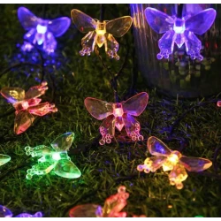 Instalatie 1500-11 Solara 50 LED - FLUTURI Crystal, MULTICOLOR 5m RGB