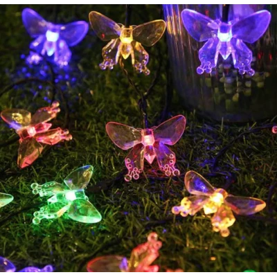 Instalatie 1500-11 Solara 50 LED - FLUTURI Crystal, MULTICOLOR 5m RGB