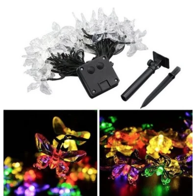 Instalatie 1500-11 Solara 50 LED - FLUTURI Crystal, MULTICOLOR 5m RGB