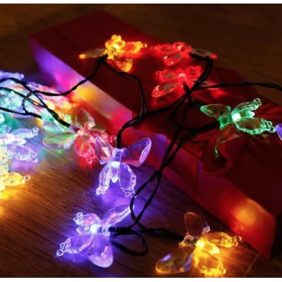 Instalatie 1500-11 Solara 50 LED - FLUTURI Crystal, MULTICOLOR 5m RGB
