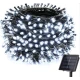 UB Instalatie Craciun Solara ALB RECE 500 Led 50 metri 7 jocuri lumini si telecomanda