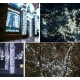 UB Instalatie Craciun Solara ALB RECE 500 Led 50 metri 7 jocuri lumini si telecomanda