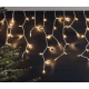 Instalatie de Craciun 1500 17 tip FRANJURI de 12 metri 320 LED ALB CALD
