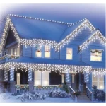 Instalatie de Craciun 1500 17 tip FRANJURI de 12 metri 320 LED ALB RECE