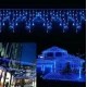 Instalatie de Craciun 1500 17 tip FRANJURI de 12 metri 320 LED ALBASTRA