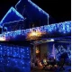 Instalatie de Craciun 1500 17 tip FRANJURI de 12 metri 320 LED ALBASTRA