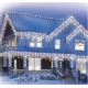 Instalatie de Craciun 1500 25 tip FRANJURI de 20 metri 430 LED ALB RECE