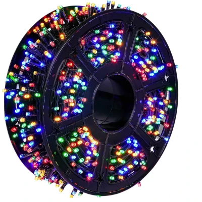 UB Instalatie de Craciun tip Rola interior sau exterior rezistenta 100m 500LED MULTICOLOR