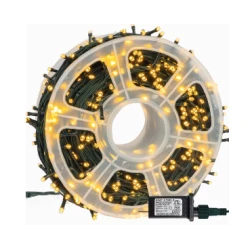 Instalatie de Craciun tip Rola interior sau exterior rezistenta 50m 300LED ALB CALD