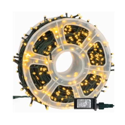 Instalatie de Craciun tip Rola interior sau exterior rezistenta 50m 300LED ALB CALD