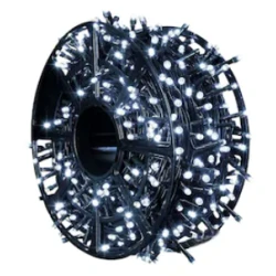 Instalatie de Craciun tip Rola interior sau exterior rezistenta 50m 300LED ALB RECE