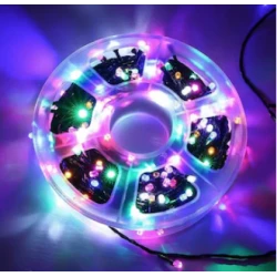 Instalatie de Craciun tip Rola interior sau exterior rezistenta 50m 300LED MULTICOLOR