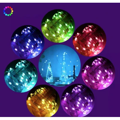 Instalatie decorativa RGB Cu Control Bluetooth Prin Aplicatie 5 metri Luminozitate Reglabila USB Multicolor