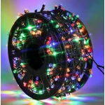 Instalatie multicolora 100m tip rola cu 480 LED 8 efecte de iluminare