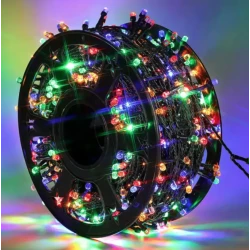 Instalatie multicolora 100m tip rola cu 480 LED 8 efecte de iluminare