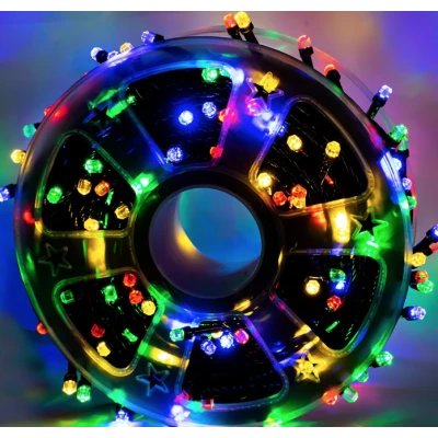 Instalatie multicolora 100m tip rola cu 480 LED 8 efecte de iluminare