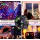 Instalatie multicolora 100m tip rola cu 480 LED 8 efecte de iluminare