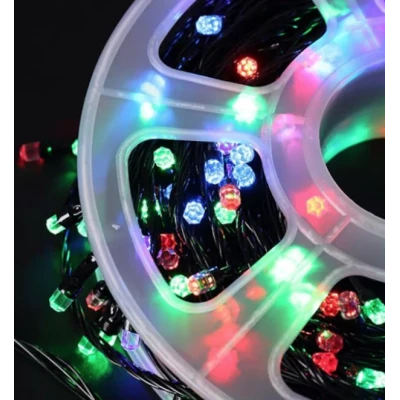 Instalatie multicolora 50m tip rola cu 240 LED 8 efecte de iluminare