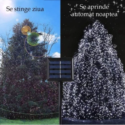 UB Instalatie Solara 10 Metri cu 100 LED liniara ALB RECE HS