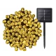Instalatie solara 1500 16 ALB CALD cu 320 led lungime 12 metri telecomanda