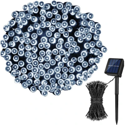 Instalatie solara 1500 16 ALB RECE cu 320 led lungime 12 metri telecomanda