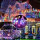 Instalatie solara 1500 16 MULTICOLORA cu 320 led lungime 12 metri telecomanda