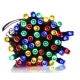 Instalatie solara 1500 16 MULTICOLORA cu 320 led lungime 12 metri telecomanda