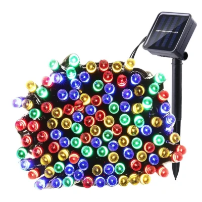 Instalatie solara 1500 16 MULTICOLORA cu 320 led lungime 12 metri telecomanda