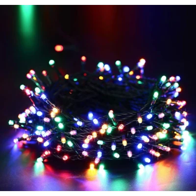Instalatie solara 1500 16 MULTICOLORA cu 320 led lungime 12 metri telecomanda