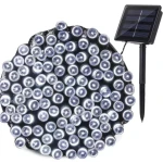 Instalatie Solara 1500-4 ALB RECE cu 300 LED lungime 30 Metri telecomanda 