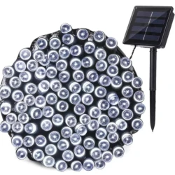 Instalatie Solara 1500-4 ALB RECE cu 300 LED lungime 30 Metri telecomanda 
