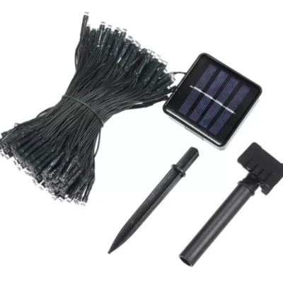 Instalatie Solara 1500-4 ALB RECE cu 300 LED lungime 30 Metri telecomanda 