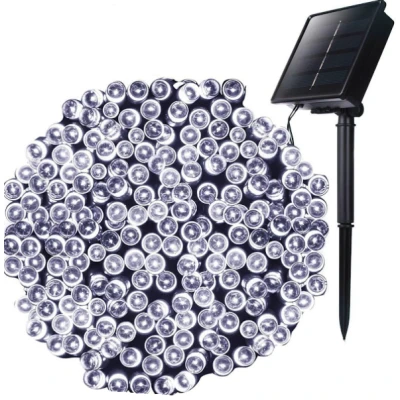 Instalatie Solara 1500-4 ALB RECE cu 300 LED lungime 30 Metri telecomanda 