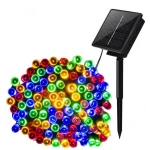 Instalatie Solara 1500-4  MULTICOLORA cu 300 LED lungime 30 Metri telecomanda 