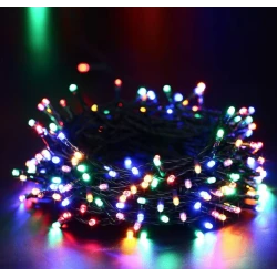 Instalatie Solara 1500-4  MULTICOLORA cu 300 LED lungime 30 Metri telecomanda 
