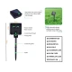 Instalatie solara 30 metri cu 300 LED fir CUPRU telecomanda ALB RECE 1500 21