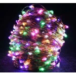 Instalatie solara 30 metri cu 300 LED fir CUPRU telecomanda MULTICOLOR 1500 21