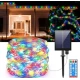 Instalatie solara 30 metri cu 300 LED fir CUPRU telecomanda MULTICOLOR 1500 21