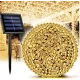 Instalatie solara 500 LED de 50 metri cu telecomanda pentru exterior ALB CALD HS