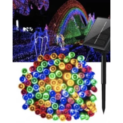 UB Instalatie solara 500 LED de 50 metri cu telecomanda pentru exterior MULTICOLOR HS