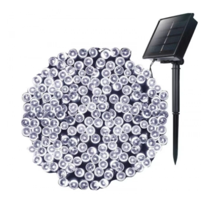 Instalație luminoasă solară LED, 30 m, cu panou separat – detalii