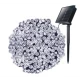 Instalatie solara decorativa lungime 30 metri cu 300 LED ALB RECE