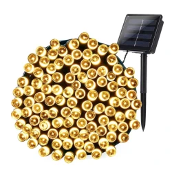 Instalatie solara decorativa 450 LED lungime 45 metri 1500 12 ALB CALD