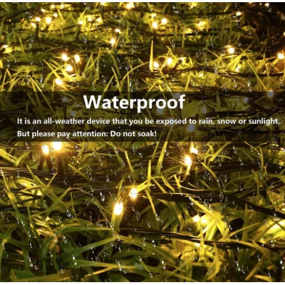Instalatie solara decorativa 450 LED lungime 45 metri 1500 12 ALB CALD