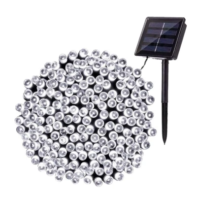 Instalatie solara decorativa 450  LED lungime 45 metri 1500 12 ALB RECE