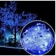 Instalatie solara decorativa 450 LED lungime 45  metri 1500 12 ALBASTRA