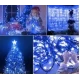 Instalatie solara decorativa 450 LED lungime 45  metri 1500 12 ALBASTRA